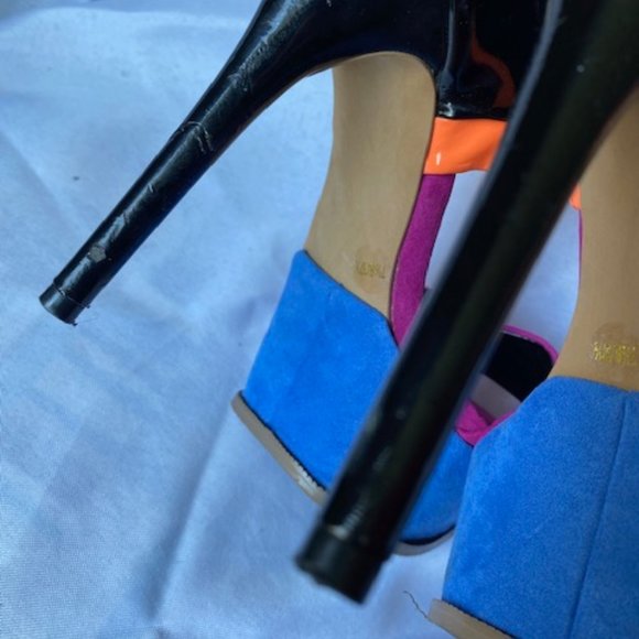 JESSICA SIMPSON platform multi color stilettos, size 7.5 - Picture 5 of 9